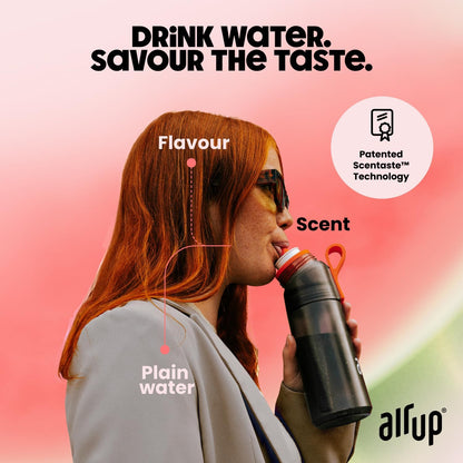 air up® 3 Cápsulas Melancia | Conjunto Degustação de Cápsulas de Sabor para 15 litros de Água sem Açúcar Sabor: Melancia | Para garrafa air up® original