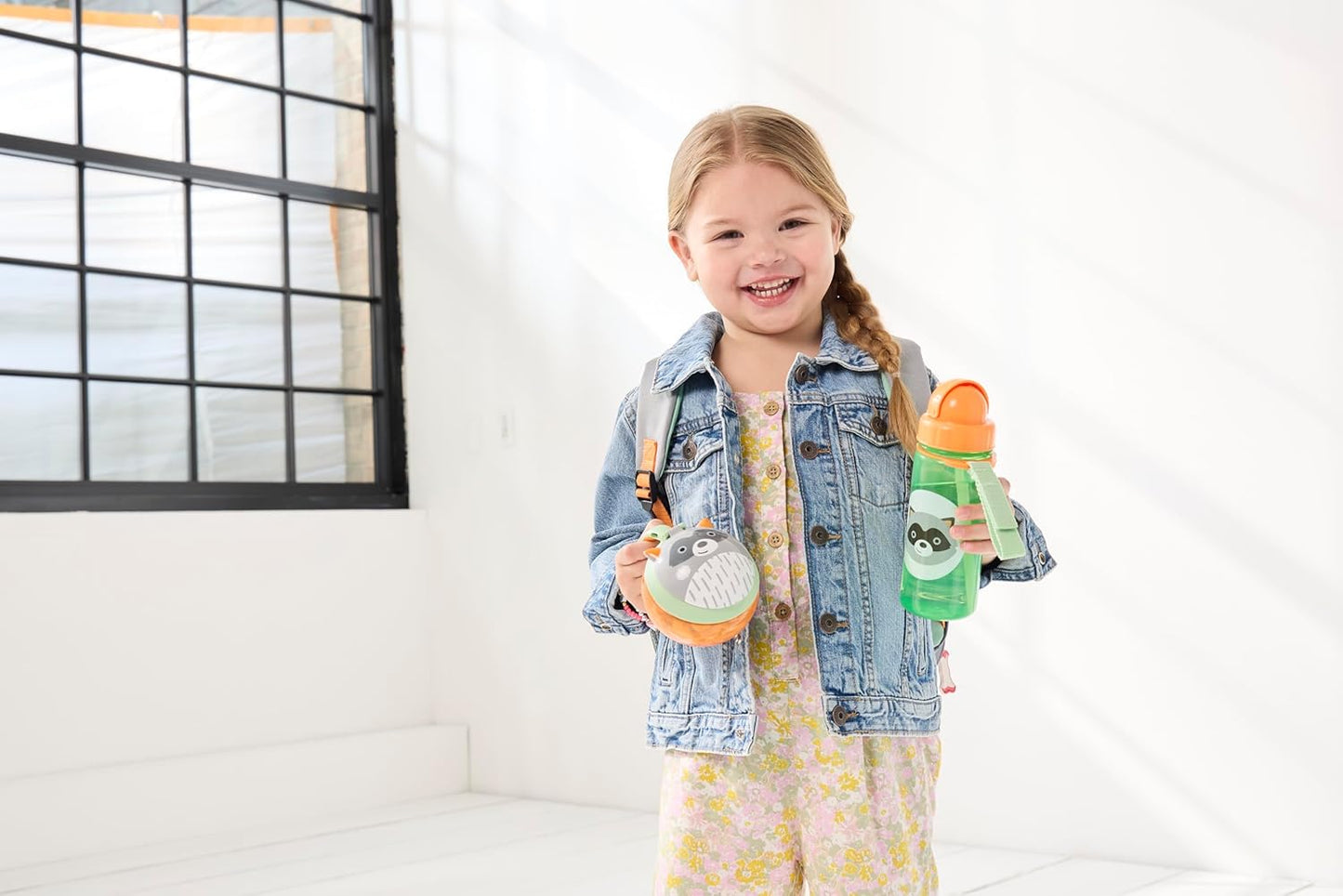 Skip Hop Baby Snack Container, Copo para Lanche na Hora da Refeição, Guaxinim