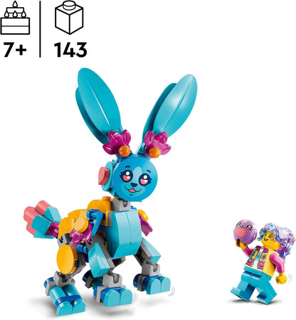 LEGO Conjunto de aventuras criativas de animais DREAMZzz Bunchu, figura de coelho reconstrói em 19 brinquedos de animais diferentes, incluindo leão, elefante, pássaro e tartaruga, presente para meninas e meninos de 7 anos ou mais