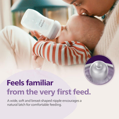 Philips Mamadeira Avent Natural Response – 2 unidades de 260 ml, para recém-nascidos e bebês maiores, livre de BPA, a partir de 1 mês (Modelo SCY903/02)