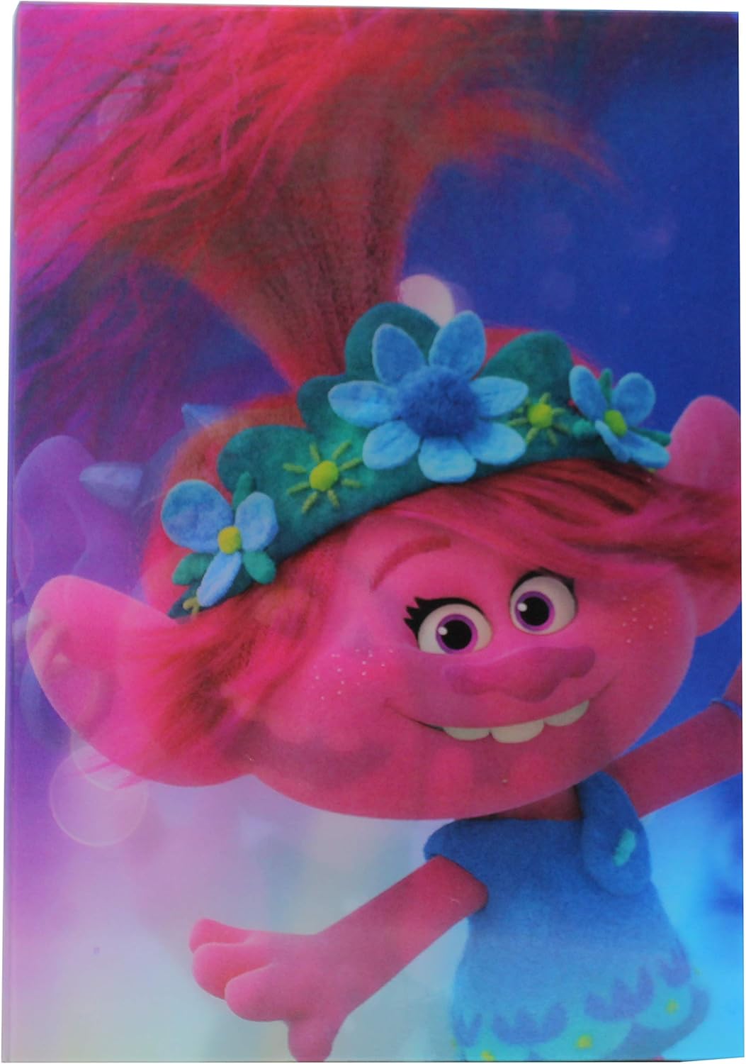 Caderno Lenticular da Turnê Mundial Trolls - Poppy to Rock Poppy