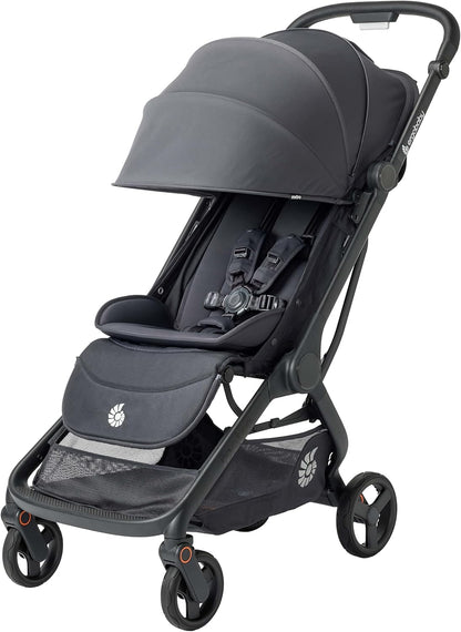 Ergobaby Carrinho de Bebê Metro3 com Função de Reclinação, Ideal para Bebês de 0 a 4 Anos (do Nascimento até 22kg), Dobrável e Compatível com Bebê Conforto, Alça Ajustável em Altura, Assento Ergonômico, Cinza Grafite