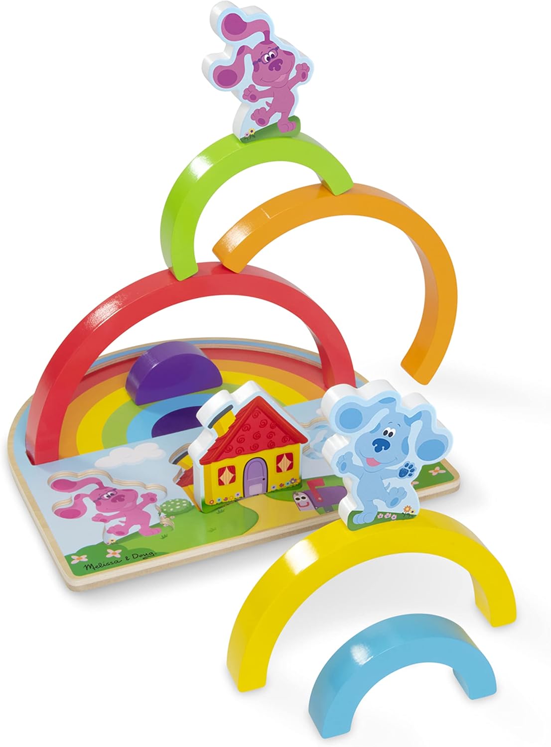 Melissa & Doug As pistas de Blue e você! Quebra-cabeças magnéticos para levar