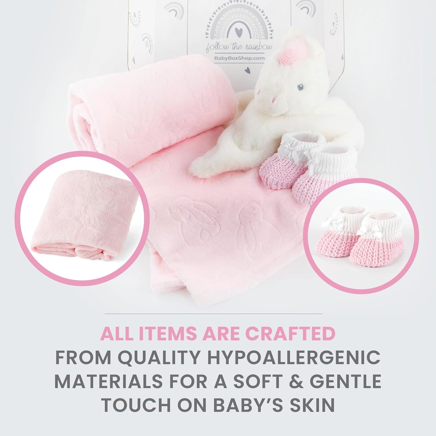 Baby Box Shop - Presentes personalizados para bebês - Cobertor de bebê personalizado e edredom de bebê zebra personalizado com botinhas de algodão cinza e branco, ideais para presentes de batizado