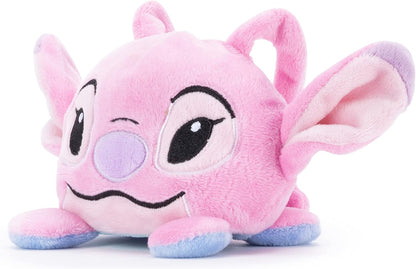 Disney Simba Official Stitch e Angel Pelúcia reversível para crianças Stitch, Azul, rosa