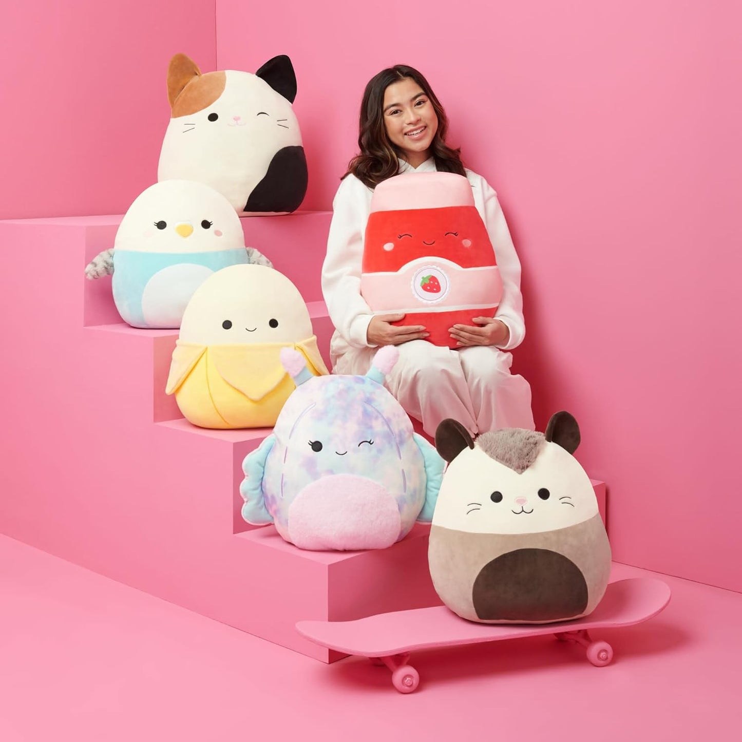 Squishmallows Pelúcia SQCR10410 – Macia, Fofa e Colecionável – Presente Infantil