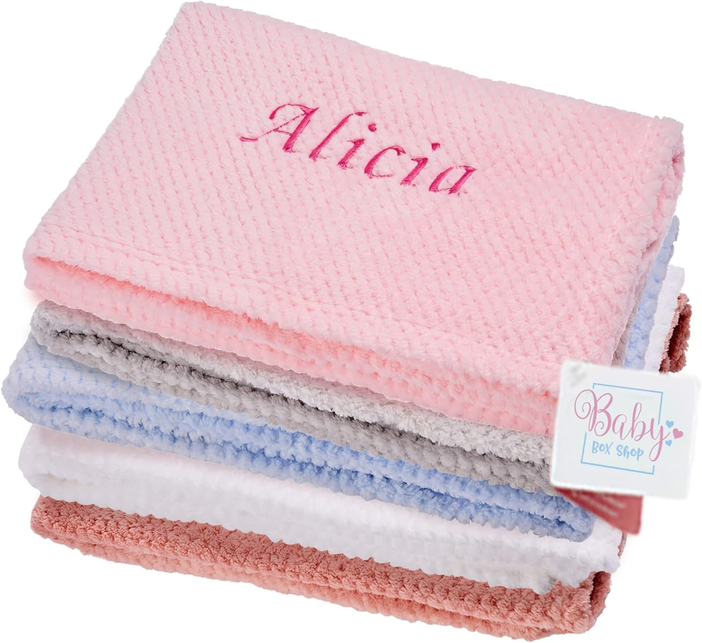 Cobertor de bebê personalizado para recém-nascido – Cobertor macio e fofinho para recém-nascidos – Cobertores personalizados para bebês - 75 cm x 100 cm