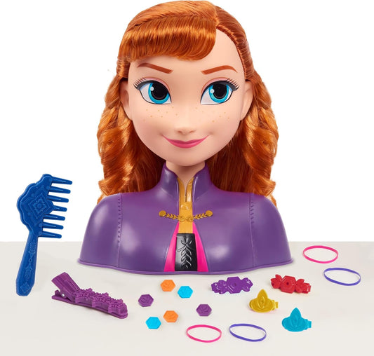 Disney - Cabeça de penteado básica da Anna de Frozen 2 (77-32810)
