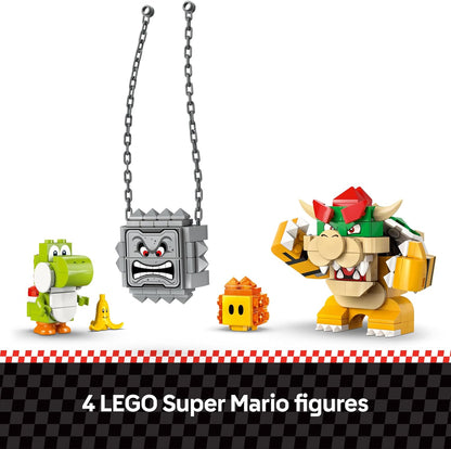 LEGO Super Mario: Mario Kart – Castelo do Bowser - Conjunto interativo com 2 carros e 4 figuras, incluindo Yoshi - Presente perfeito para crianças a partir de 9 anos - 72039