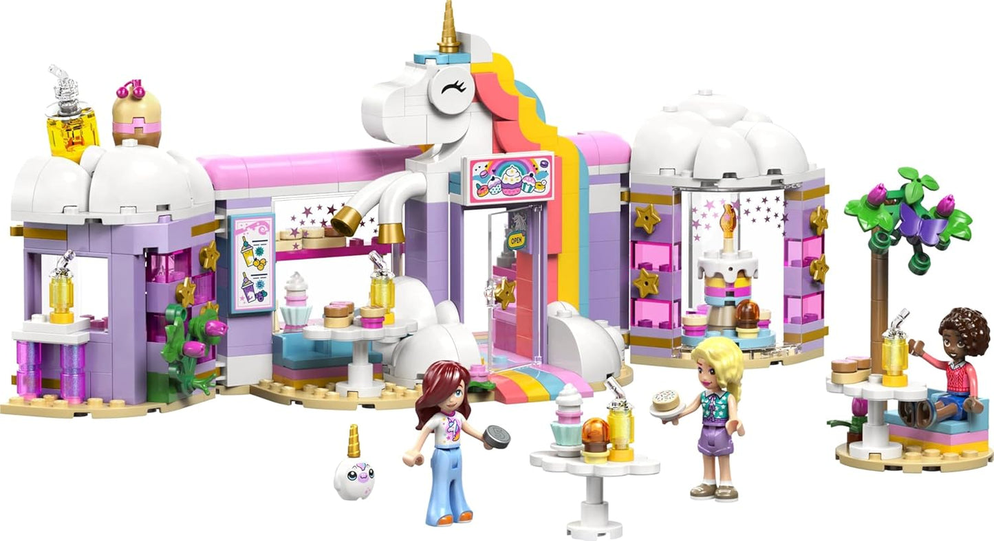 LEGO Friends Unicorn Dream Café - Confeitaria de Brinquedo com 3 Mini Bonecas, Caixa Registradora e Acessórios de Comida de Brinquedo, incluindo Cupcakes - Presente de Aniversário para Meninas a partir de 6 Anos - 42684