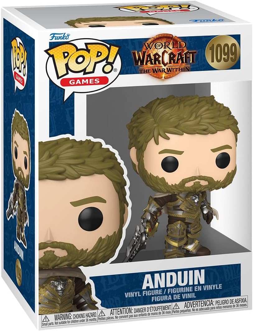 Funko Pop! Games: World of Warcraft - The War Within - Anduin Wrynn - Figura de vinil colecionável - Ideia para presente - Produtos oficiais - Brinquedos para crianças e adultos - Fãs de videogames