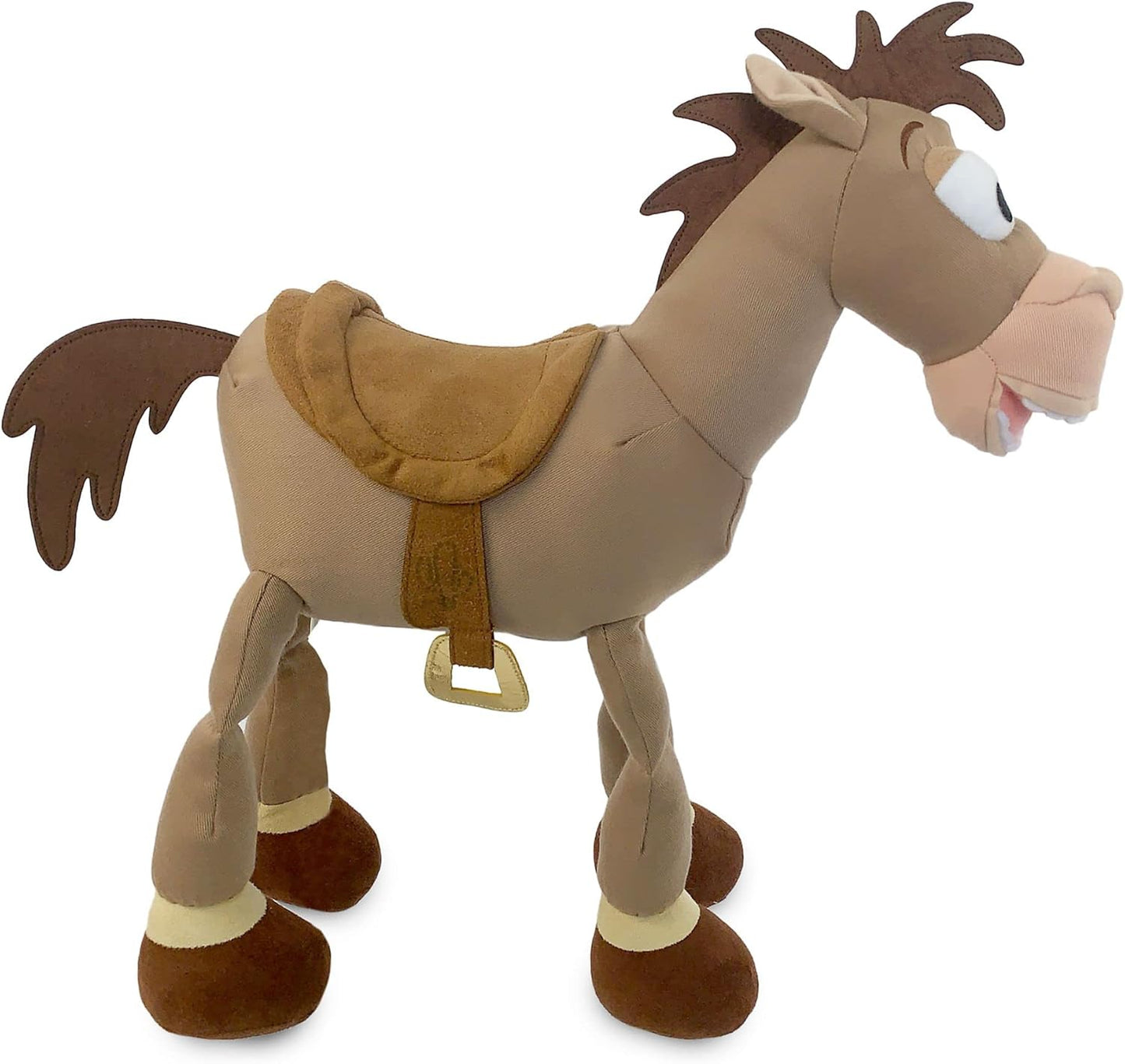 Disney Pelúcia oficial do Bullseye da Store, Toy Story, 39 cm/15 polegadas, brinquedo de pelúcia com detalhes faciais bordados e letras bordadas nos pés, adequado para todas as idades.