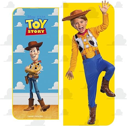 DISGUISE Disfraz oficial de Woody clásico de Disney para niños, incluye sombrero de Woody, disfraz de vaquero para niños, disfraz de Woody, disfraz de Toy Story, disfraces del Día Mundial del Libro para niños