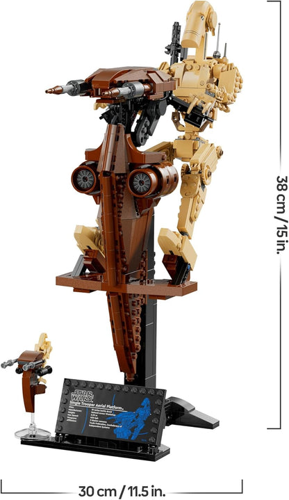 LEGO Star Wars 75428 Droide de Batalha com Speeder STAP - Brinquedo de Construção e Exibição - Presente Colecionável para Meninos a partir de 12 Anos, Adolescentes e Fãs de A Ameaça Fantasma