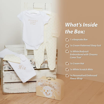 Ellabellaboo Presentes personalizados para bebês meninos - Presentes para recém-nascidos, Conjunto de presentes personalizados para bebês - Presentes para recém-nascidos