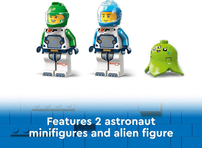 LEGO Urban Juego de descubrimiento de nave espacial y asteroide, juguete de estación espacial para niños y niñas a partir de 4 años, con una figura de extraterrestre y 2 minifiguras de astronauta para juegos de simulación, regalo