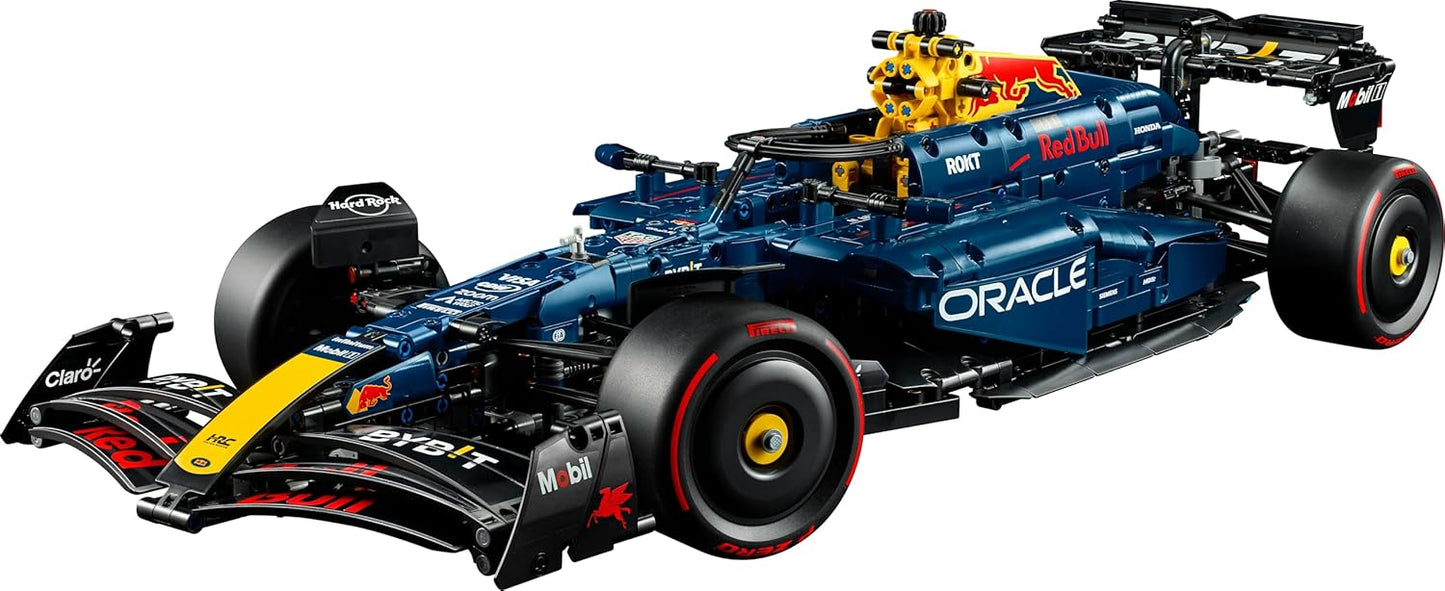 Kit de modelo de carro LEGO Technic Oracle Red Bull Racing RB20 F1 - Conjunto de construção colecionável de Fórmula 1 com motor V6 em escala 1:8, caixa de câmbio, direção e DRS - Ideia de presente para fãs de corrida adultos e adolescentes - 42206