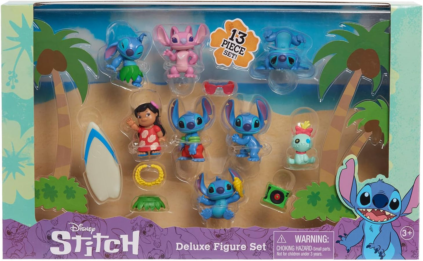 Conjunto de figuras de luxo do Stitch