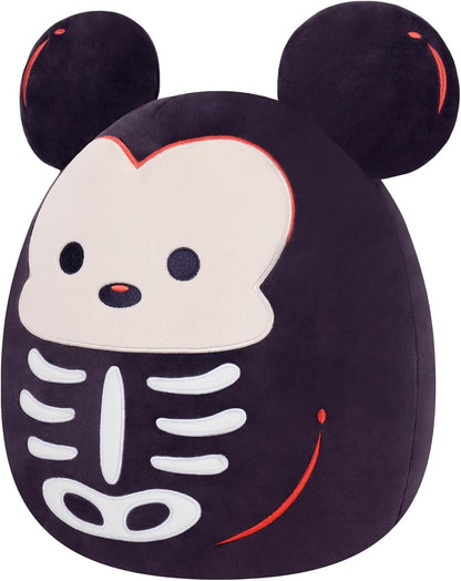 Squishmallows Original Mickey Mouse Esqueleto da Disney de 20 cm – Pelúcia Oficial de Halloween da Jazwares (Pequena)
