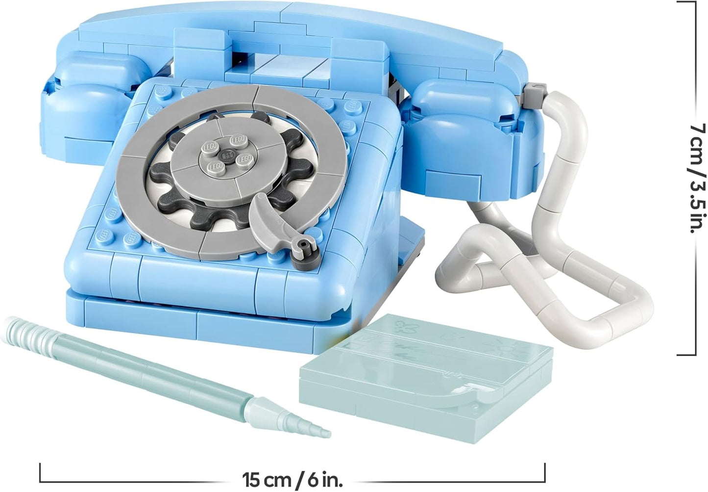 LEGO Creator 3 em 1 Telefone Retrô com Disco Giratório - Transforma-se em um modelo dos anos 80 ou em 2 celulares dos anos 2000 - Presente Criativo para Meninas e Meninos a partir de 8 Anos - 31174