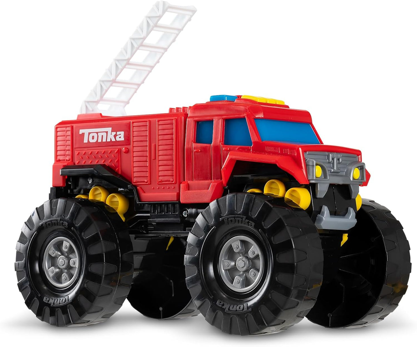 Tonka Mega Machines, caminhão de bombeiros, brinquedos de presente de construção infantil para meninos e meninas, conjunto de veículos de construção para crianças, adequado para crianças de 3 anos ou mais
