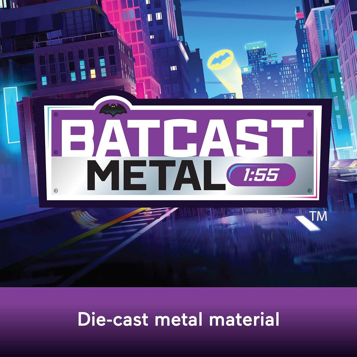 Conjunto de 5 carrinhos de brinquedo Fisher-Price DC Batwheels em escala 1:55: Bam, Batmóvel, Redbird, Kitty, Snowy e Batwing. Veículos de metal fundido Batcast. Para crianças a partir de 3 anos. HML20