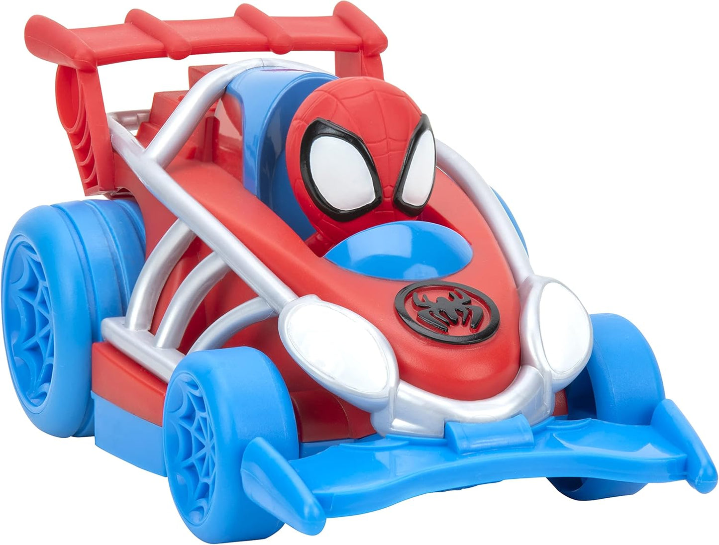 Veículo com Rodas e Teia do Homem-Aranha e Seus Incríveis Amigos da Marvel - Veículo de Fricção do Homem-Aranha - Apresenta o Super-Herói Homem-Aranha Embutido - Brinquedos com Seus Amigos Amigáveis da Vizinhança