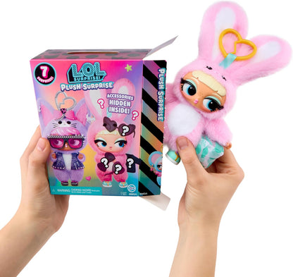 L.O.L. Surprise! Pelúcia  – Inclui 7 itens, pelúcia colecionável com chaveiro, 6 modelos para colecionar, indicado para crianças a partir de 4 anos.