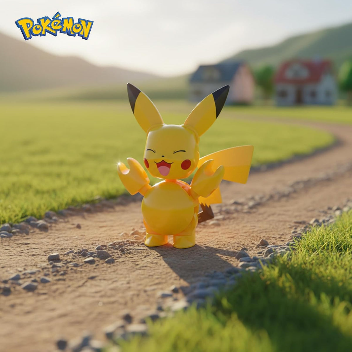 Mega Conjunto de Montagem Pokémon Construx Poké Bola de 16 Peças | Pikachu