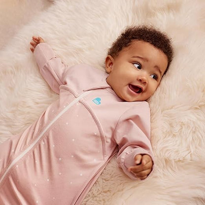 Love To Dream™ Saco de dormir | Manga comprida, cobertor vestível leve | Edredom embutido | 1.0 Tog Ideal para primavera e verão (20–24°C) | Algodão lavável à máquina e zíper duplo