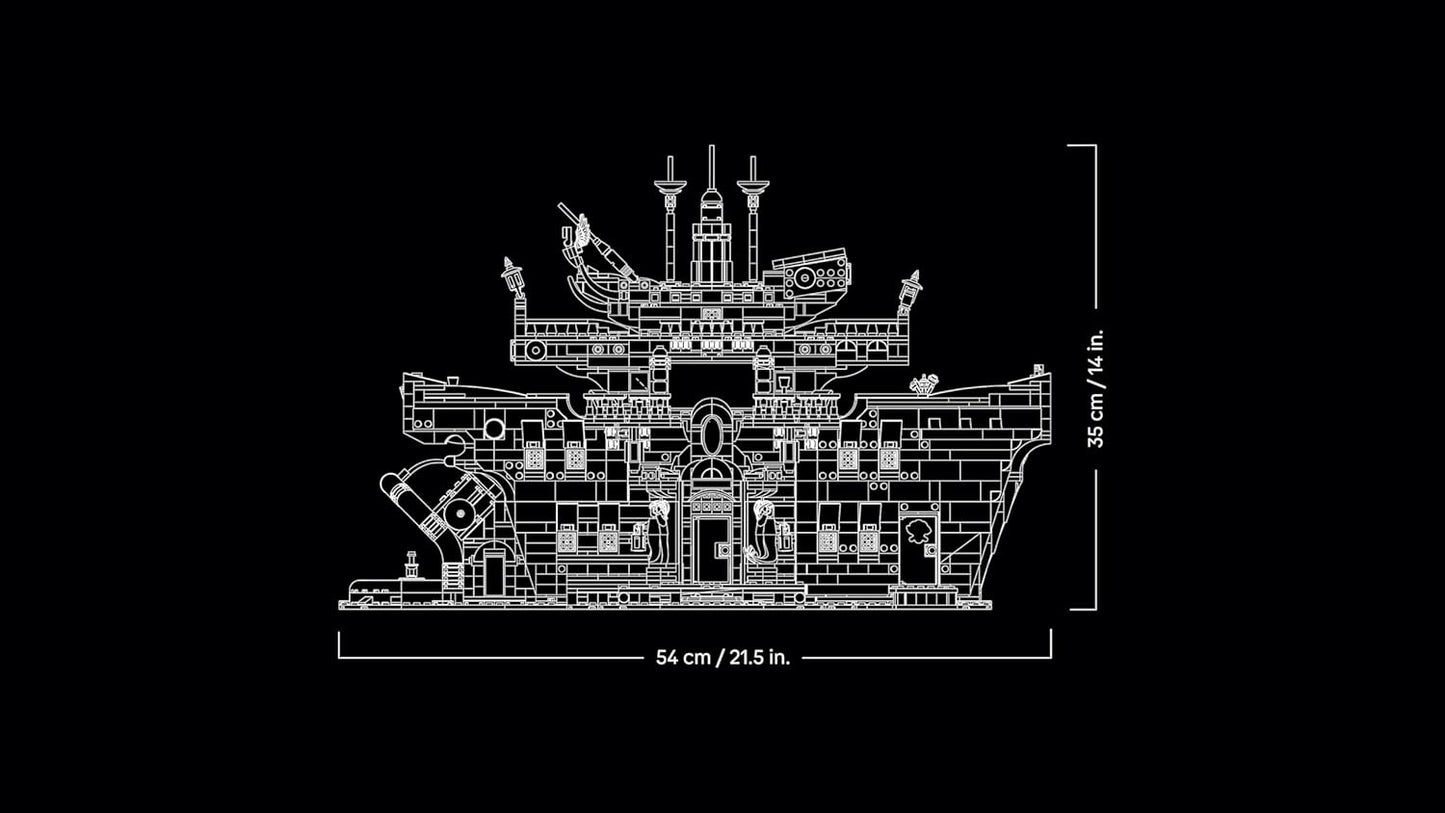 LEGO ONE PIECE O Restaurante Flutuante Baratie - Conjunto de Construção para Adultos - Modelo de Exibição com Interior Detalhado e 10 Minifiguras, incluindo Luffy, Nami e Sanji - Presente de Anime para Fãs - 75640