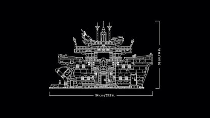 LEGO ONE PIECE O Restaurante Flutuante Baratie - Conjunto de Construção para Adultos - Modelo de Exibição com Interior Detalhado e 10 Minifiguras, incluindo Luffy, Nami e Sanji - Presente de Anime para Fãs - 75640