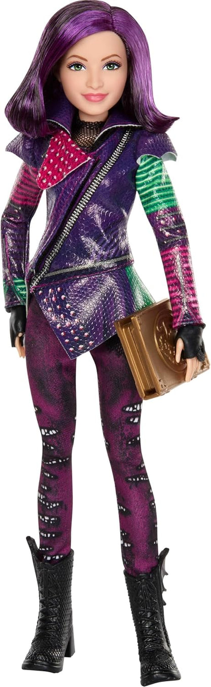 Mattel Boneca Descendentes – Mal da Ilha dos Perdidos (Edição de 10º Aniversário) com Roupa Removível, Acessório e Articulações Flexíveis, Inspirada nos Filmes, JFG74, 28 cm | Boneca com