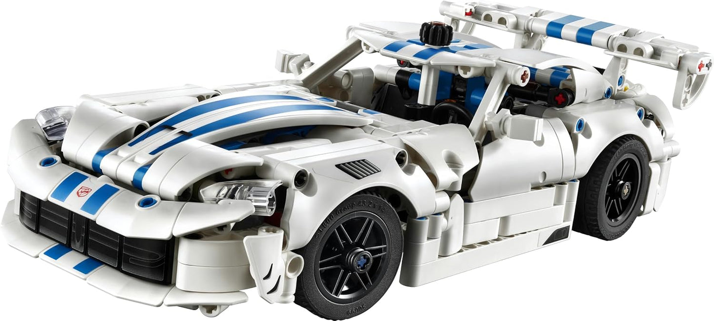 LEGO Brinquedo de Carro Esportivo Technic Dodge Viper GTS-R – Kit de Modelo com Motor V10, Direção e Diferencial – Presente para Meninos a Partir de 10 Anos e Fãs de Automobilismo – 42234