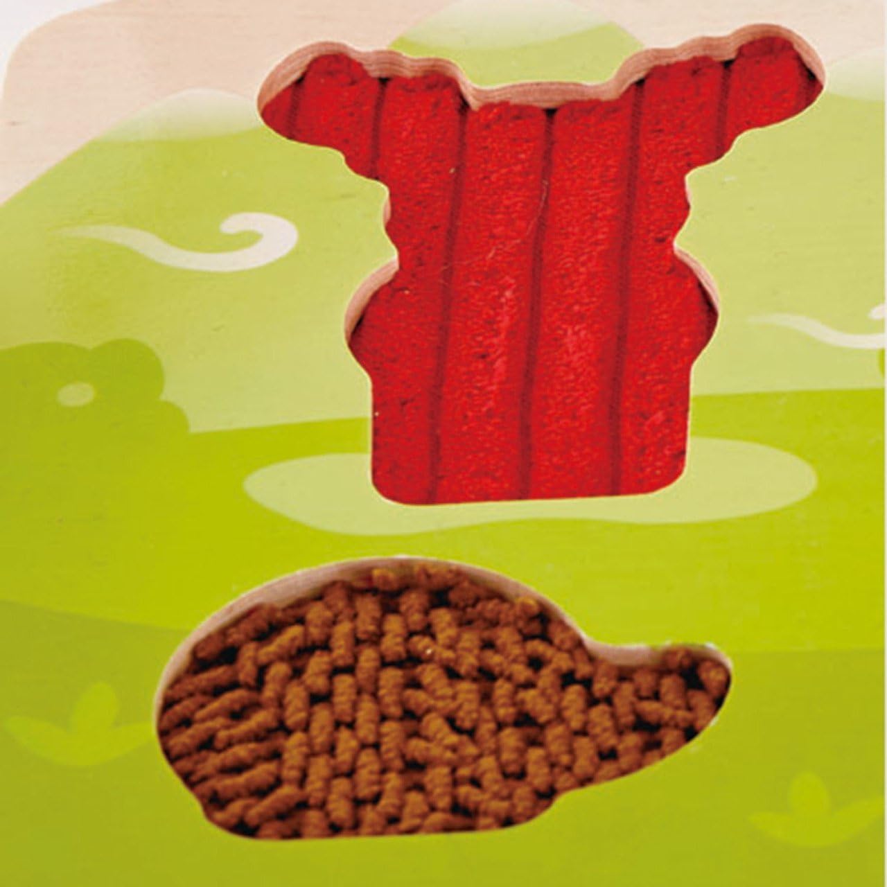 Hape HAP-E1621 E1621 Fühlpuzzle Waldtiere Forest Animal Rompecabezas táctil, Multicolor