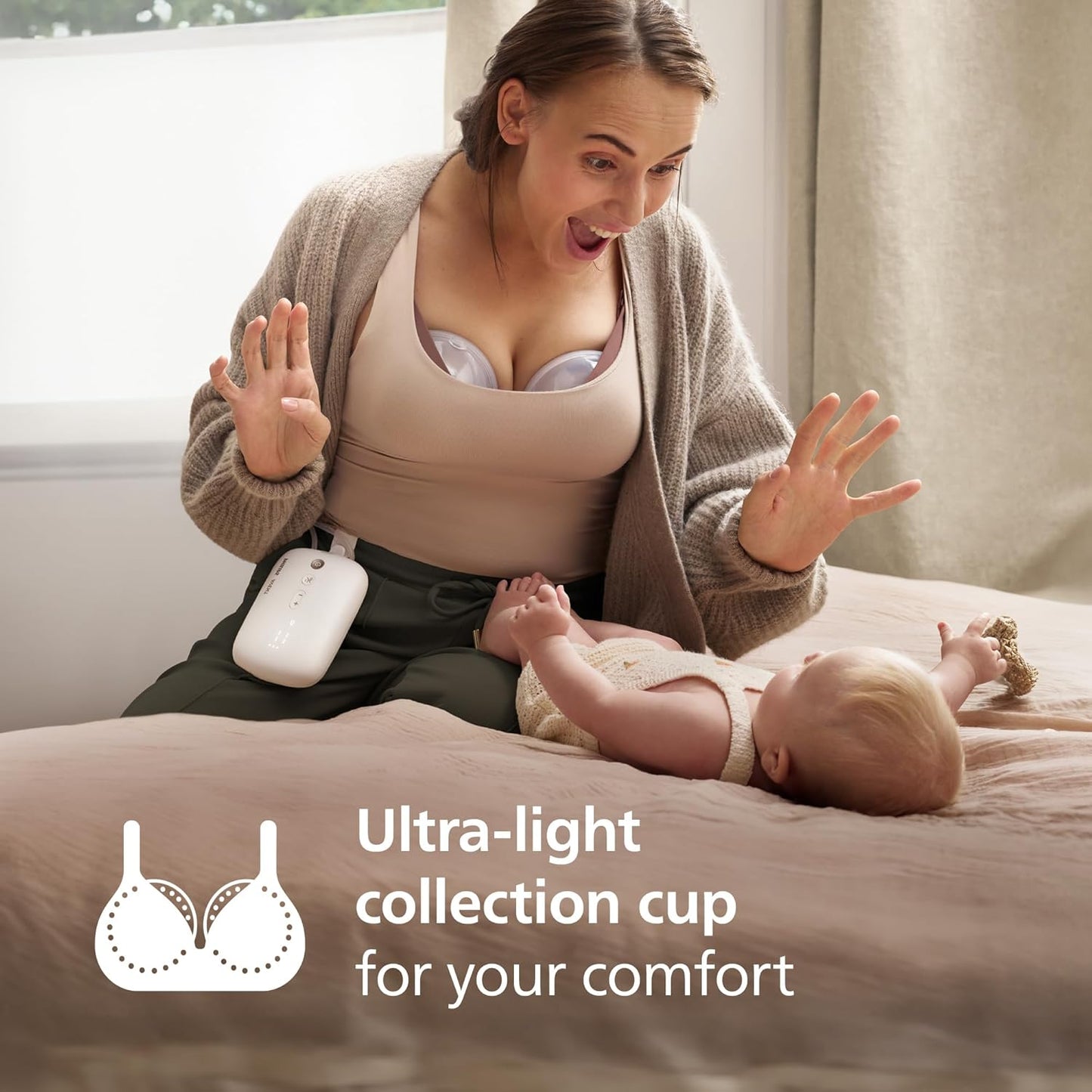 Philips Avent, Kit inicial para bomba tira-leite motor com potência hospitalar, imita o ritmo de sucção do bebê, bombeia até 85 vezes por minuto, com acessórios para alimentação e armazenamento, modelo SCD553/11