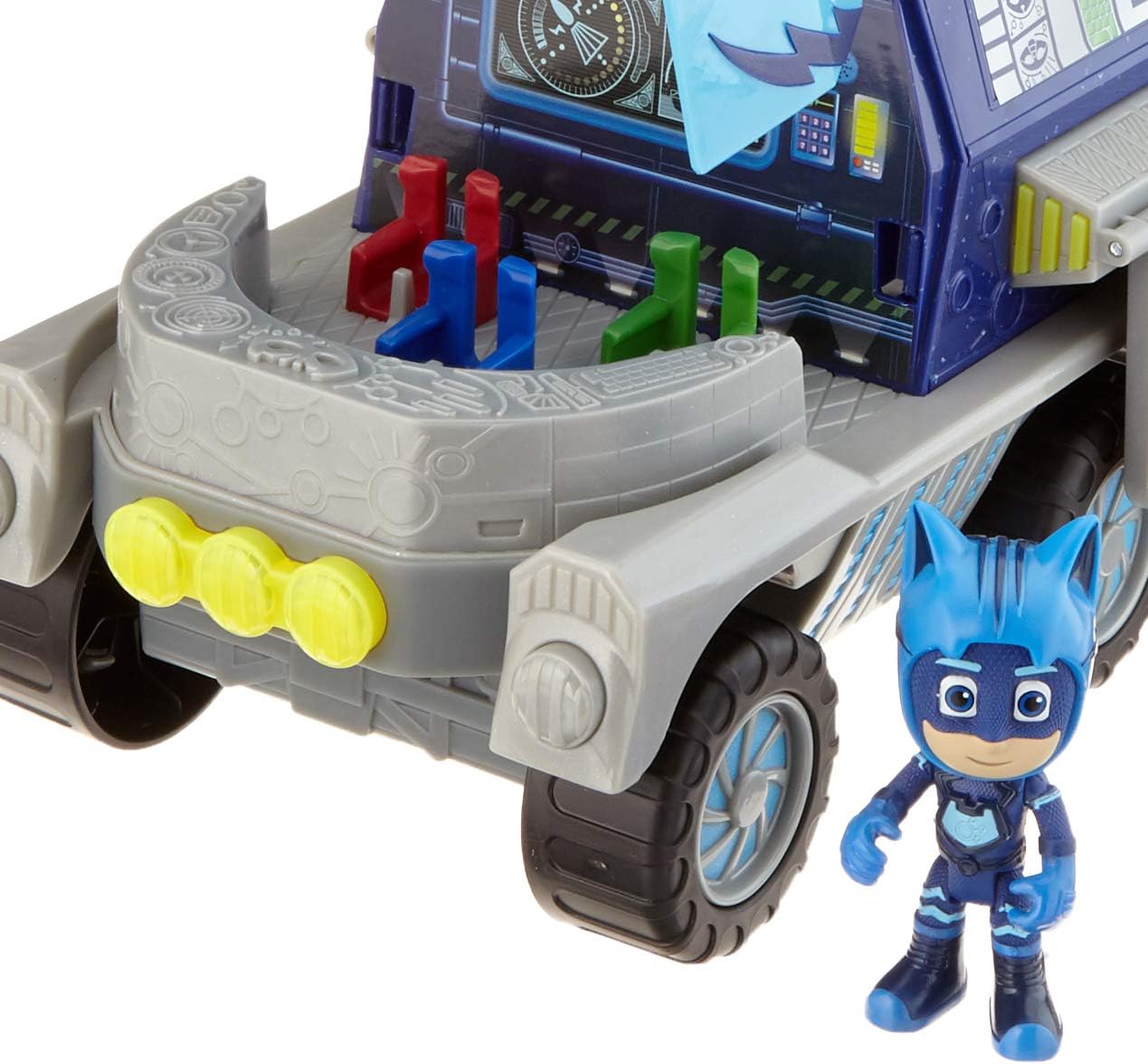 PJ Masks Simba Moon Rover com figura do Catboy, luz, som e função de disparo – 27 cm de altura, para crianças a partir de 3 anos