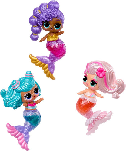 L.O.L. Surprise! Mermaids Makeover Magic Tots – Gloss labial "faça você mesmo" para usar (você e sua boneca), misture e crie maquiagem, diversão com água, 6 bonecas para colecionar – para crianças a partir de 4 anos.