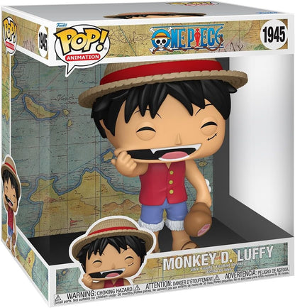 Funko Pop! Jumbo: One Piece 1 - Monkey D. Luffy - Figura de vinil colecionável - Ideia para presente - Produtos oficiais - Brinquedos para crianças e adultos - Fãs de anime - Figura modelo para colecionadores e exposição