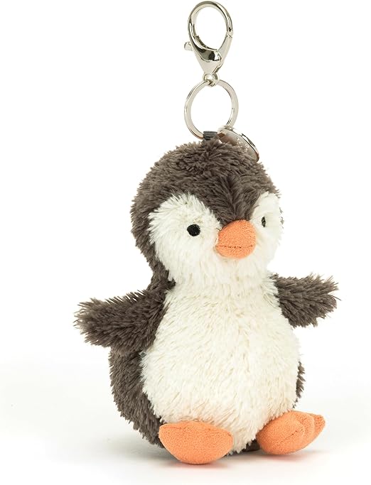 Jellycat - Chaveiro de pelúcia em formato de pinguim-amendoim, 4,5 polegadas, ótima ideia de presente, pinguim-amendoim, pinguim-amendoim