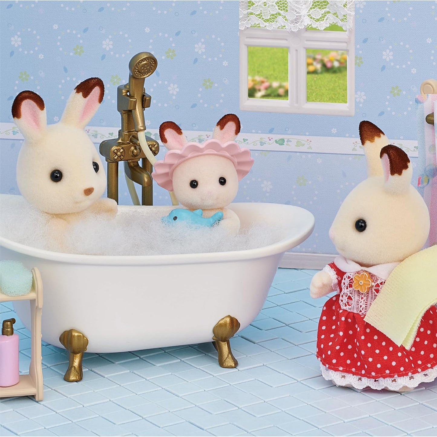Sylvanian Families - Conjunto de Banho e Chuveiro 5739 - Conjuntos para Casa de Bonecas