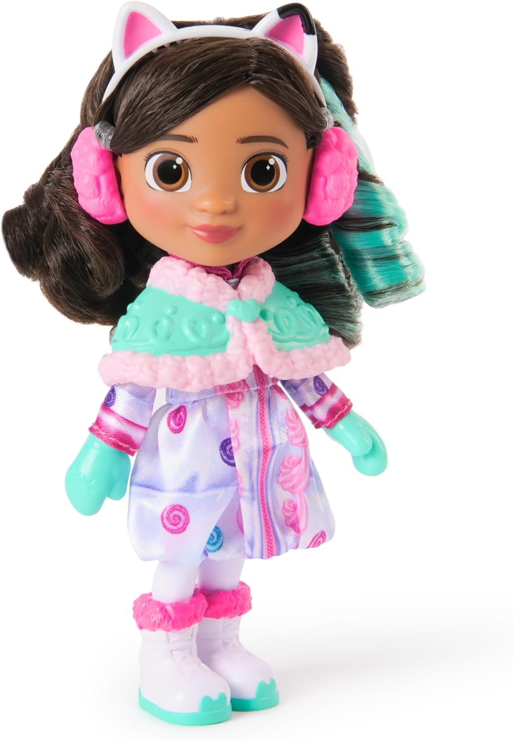 Gabby's Dollhouse: Do filme, Gabby, a Doce Guloseima, Boneca de 15 cm, Roupa de Neve e Acessórios com Tema de Doces, Brinquedos Infantis para Meninas e Meninos a partir de 3 Anos