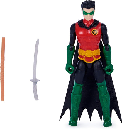 DC Comics, Batman e Robin vs. The Joker e King Shark, bonecos de ação de 4 polegadas, brinquedos infantis para meninos e meninas de 3 anos ou mais