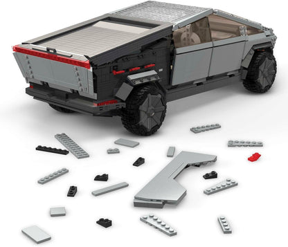 MEGA Brinquedo de construção de veículo Tesla para adultos, caminhão de colecionador Cybertruck com 3283 peças e acessórios, GWW84
