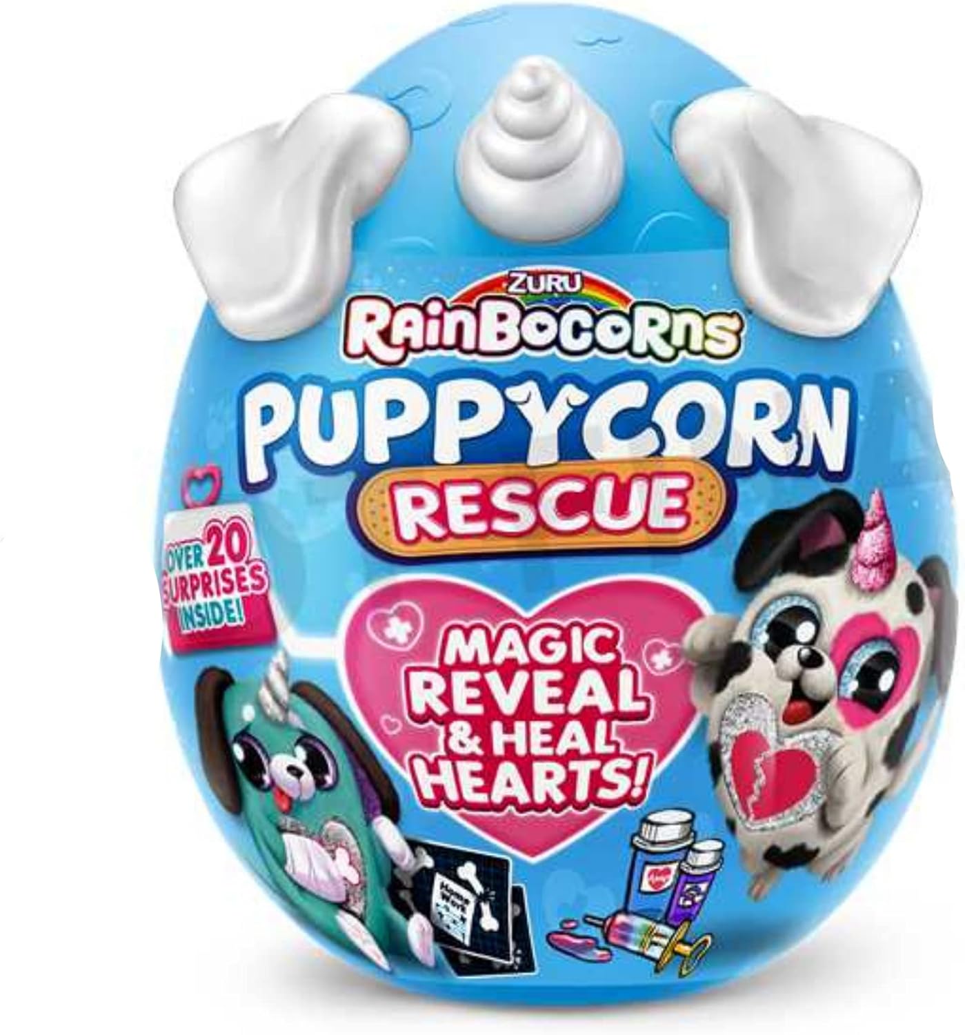 Rainbocorns Puppycorn Rescue Surprise, Surprise Plush Pet Unboxing (estilo pode variar)