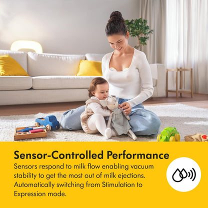 Bomba tira-leite portátil Medela Magic InBra, com tecnologia Fluidfeel, conectividade com aplicativo inteligente e controle avançado por sensores. Ultraleve, silenciosa e de nível hospitalar.