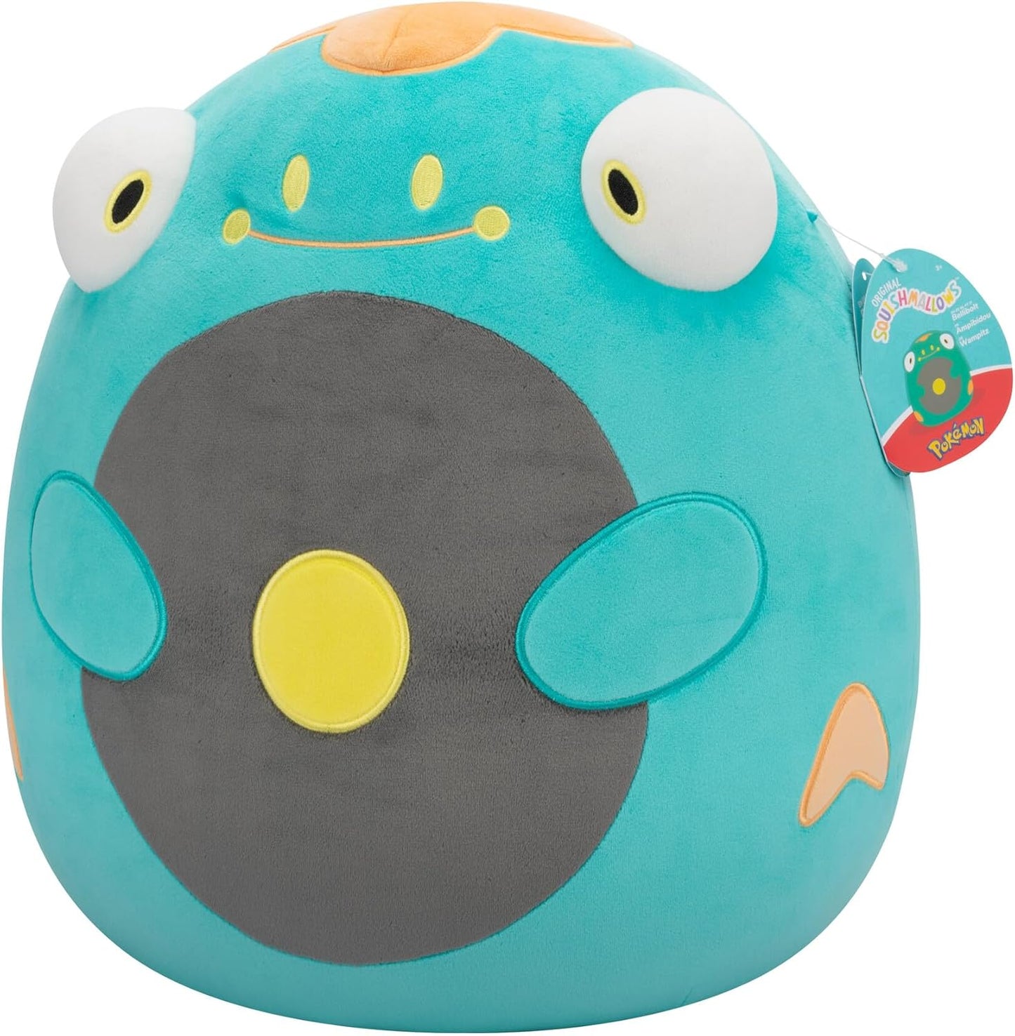 Squishmallows Original Pokémon Bellibolt Plush de 14 polegadas - Adicione Bellibolt ao seu esquadrão, Ultrasoft Stuffed Animal Medium Plush, Official Kelly Toy Plush
