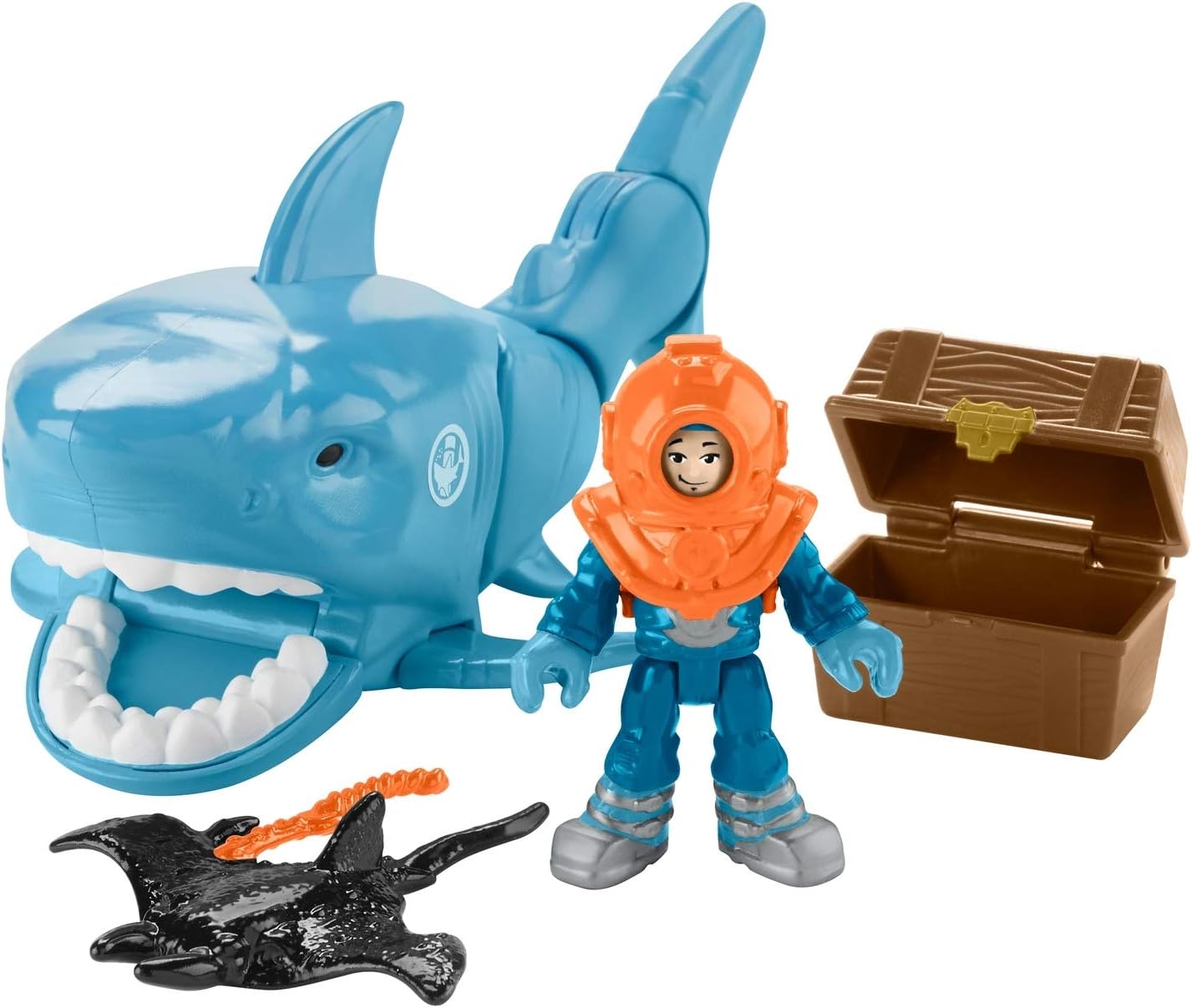 Fisher Price Tubarão do Tesouro Afundado Imaginext da