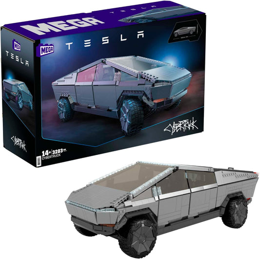 MEGA Brinquedo de construção de veículo Tesla para adultos, caminhão coletor Cybertruck com 3283 peças e acessórios, GWW84