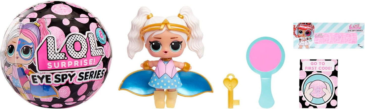 L.O.L. Surprise! Eye Spy Series Tots - Inclui 1 boneca, embalagem surpresa, mudança de cor, várias surpresas para revelar, vem com roupas e acessórios, colecione todas as 8 bonecas.